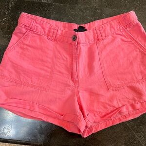 H&M pink Linen/Cotton shorts